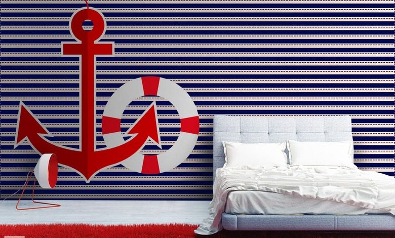 sailing style nautical style wallpaper mural photo wallpapers demural