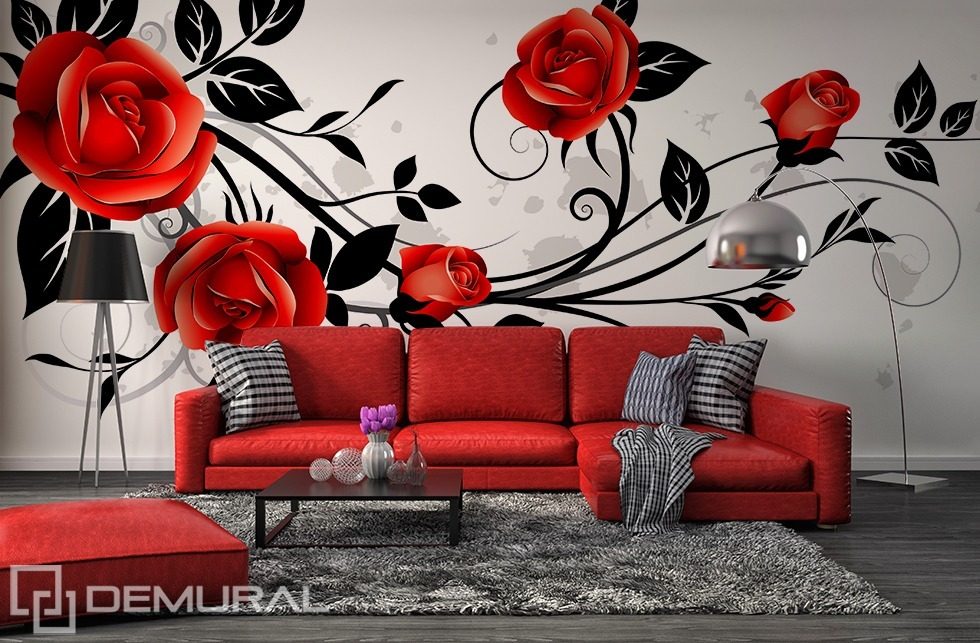 Ghar Décor 3D Wallpaper Mural Rose Flower Living Room Bedroom Wall HD 3D  Wallpaper 7 ft X 5 ft  Amazonin Home Improvement