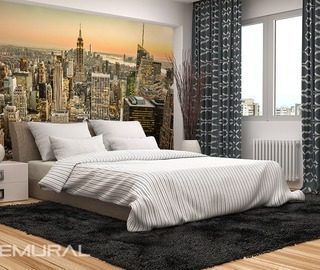 floating on waves of the dreams cities wallpaper mural photo wallpapers demural