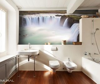 falling from the edge of the world bathroom wallpaper mural photo wallpapers demural