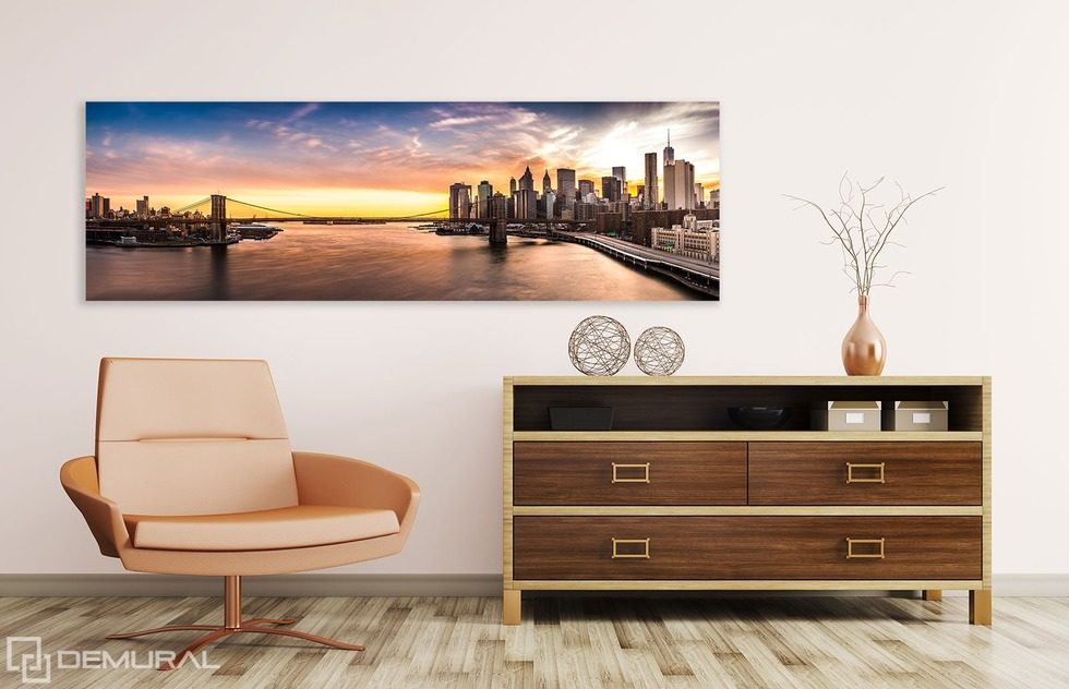 Sunsets in city borders Canvas prints Cities Canvas prints Demural
