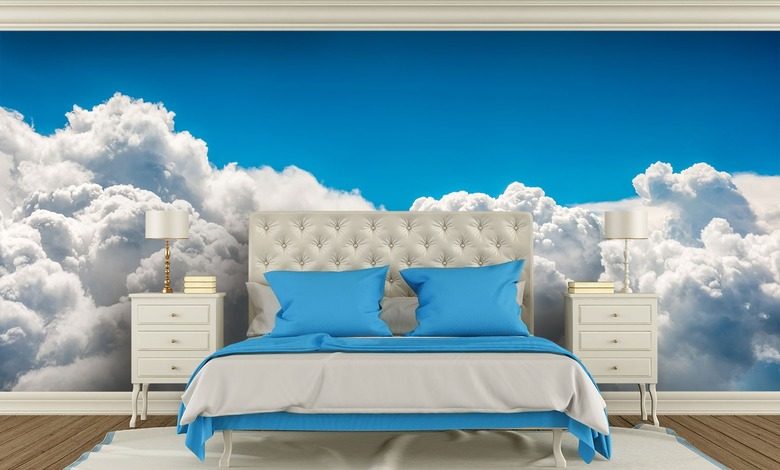 with the head in the clouds sky dreams sky wallpaper mural photo wallpapers demural