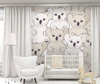 with koala bear on the wall childs room wallpaper mural photo wallpapers demural