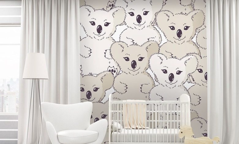 with koala bear on the wall childs room wallpaper mural photo wallpapers demural