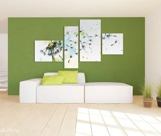 connected by the power of wind dandelions canvas prints in living room canvas prints demural