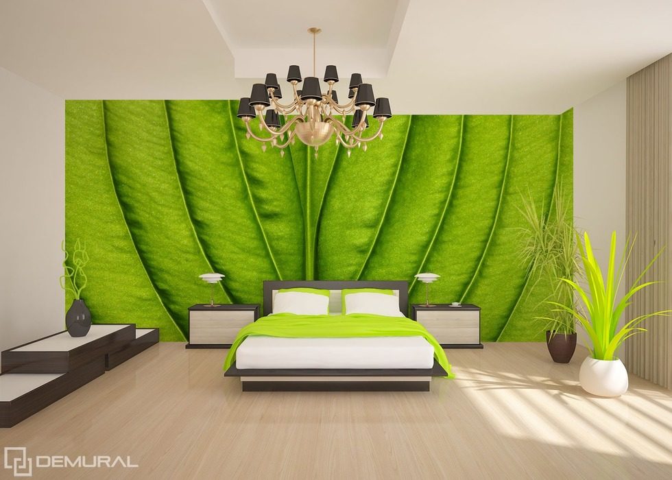 My wall is getting green Patterns wallpaper mural Photo wallpapers Demural
