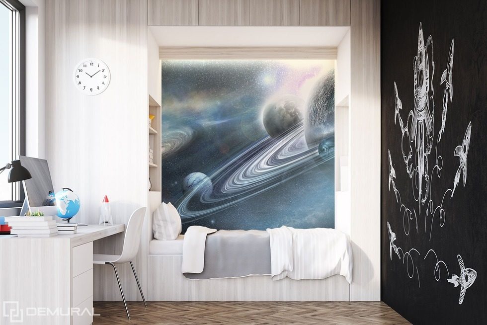 In the intergalactic world Boy’s room wallpaper mural Photo wallpapers Demural