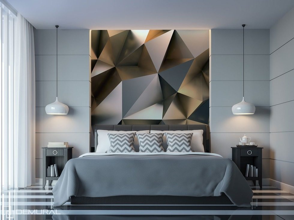 The geometric mish-mash of ecstasy Bedroom wallpaper mural Photo wallpapers Demural
