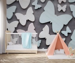 with the butterfly wing childs room wallpaper mural photo wallpapers demural