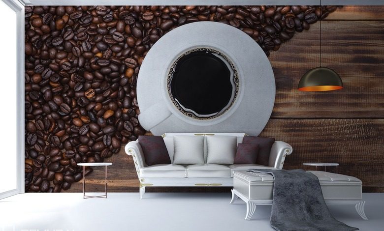 the taste of the morning coffee coffee wallpaper mural photo wallpapers demural