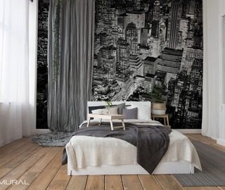 in the monochromatic cities black and white wallpaper mural photo wallpapers demural
