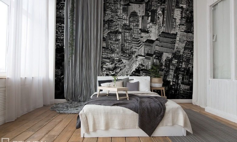in the monochromatic cities black and white wallpaper mural photo wallpapers demural