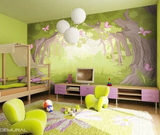 in the magical forest world childs room wallpaper mural photo wallpapers demural
