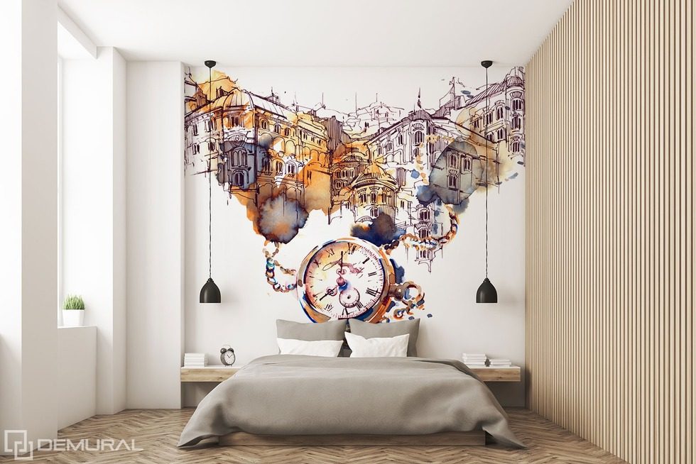 Urban gentleness Bedroom wallpaper mural Photo wallpapers Demural