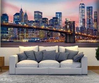 magical lights of the city cities wallpaper mural photo wallpapers demural
