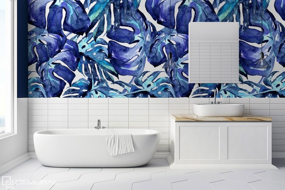 Plant gentleness Bathroom wallpaper mural Photo wallpapers Demural