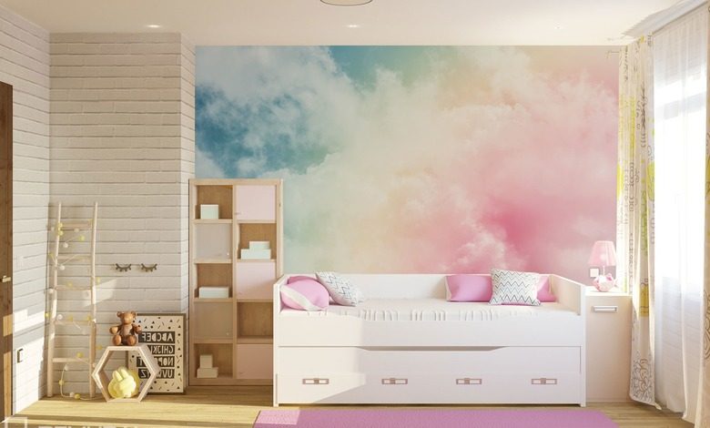 subtleties painted by the wind childs room wallpaper mural photo wallpapers demural