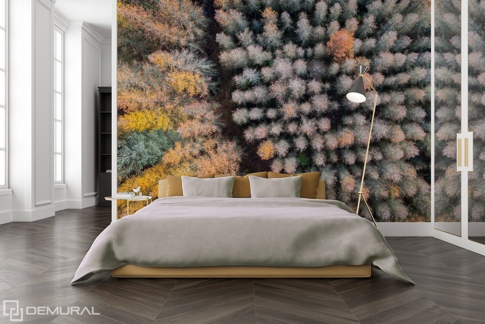 The power of three-dimensional Forest wallpaper mural Photo wallpapers Demural