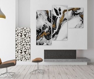 white golden black beauty canvas prints abstraction canvas prints demural