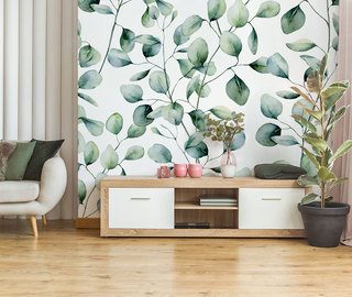 the delicate charm of vegetation living room wallpaper mural photo wallpapers demural